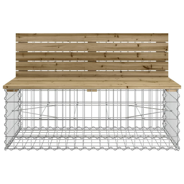 Gartenbank Gabione Kiefer 287cm