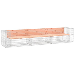Gabionen Gartenbank Douglasie 347 cm