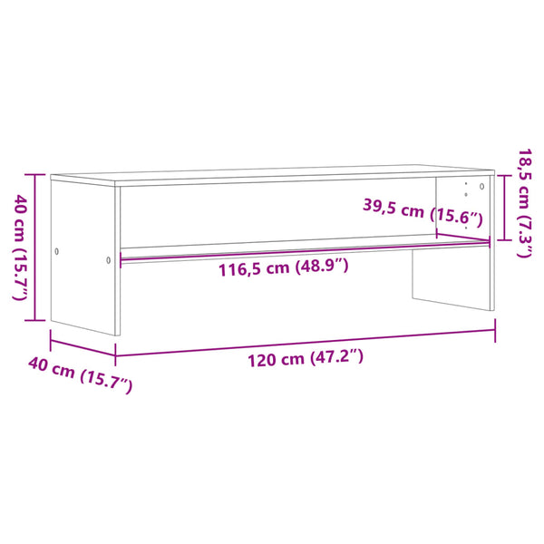 TV-Schrank Räuchereiche 120 cm