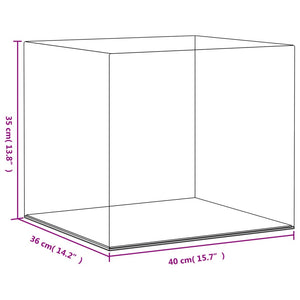 Vitrine Transparent 40x36x35 cm Acryl