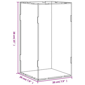 Displaybox Transparent 20x20x38 cm Acryl