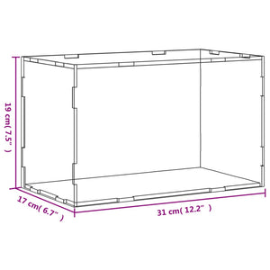 Displaybox Transparent 31x17x19 cm Acryl