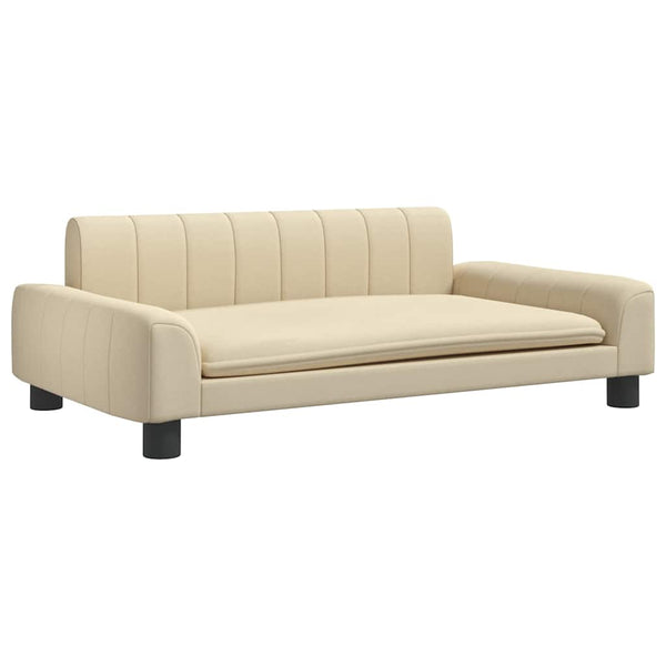 Creme Kindersofa, 90cm Stoffcouch
