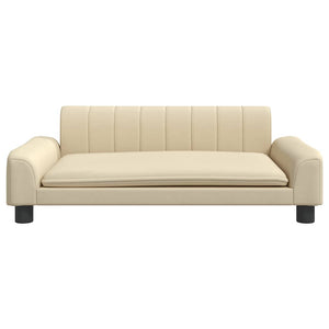 Creme Kindersofa, 90cm Stoffcouch