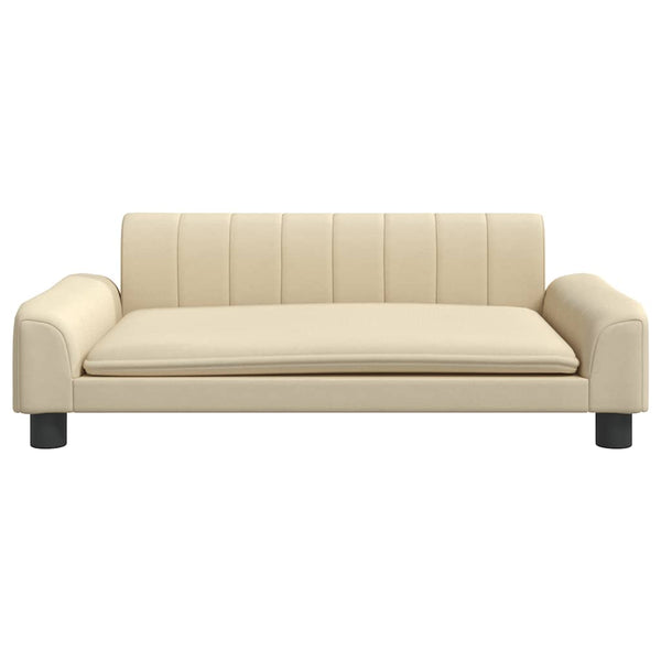 Creme Kindersofa, 90cm Stoffcouch