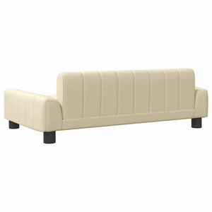 Creme Kindersofa, 90cm Stoffcouch