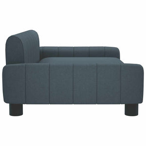Kindersofa Dunkelgrau Stoff 90x53x30 cm