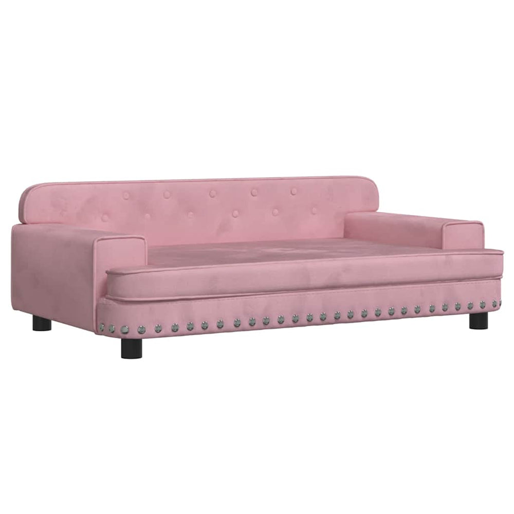 Kindersofa Rosa Samt 90 cm
