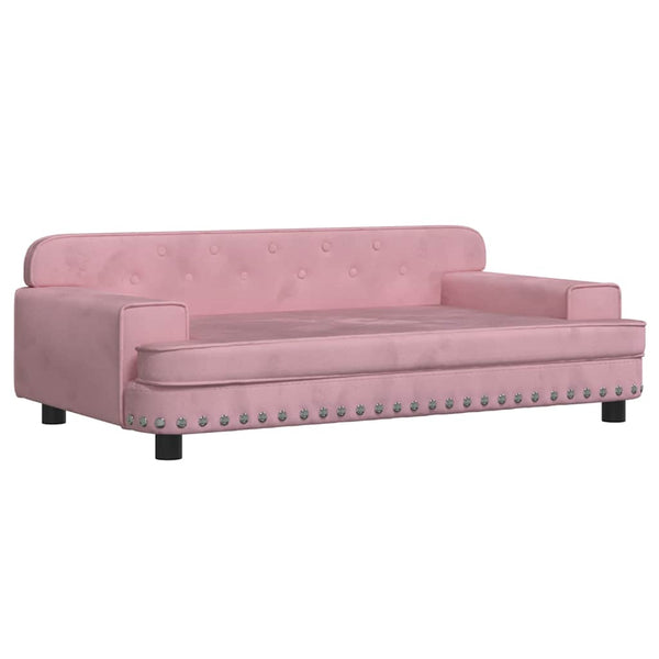 Kindersofa Rosa Samt 90 cm