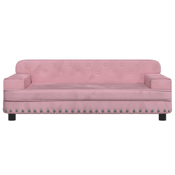 Kindersofa Rosa Samt 90 cm