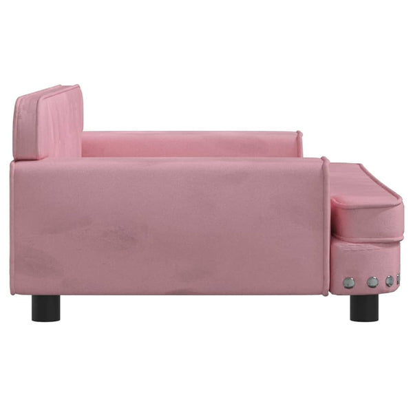 Kindersofa Rosa Samt 90 cm