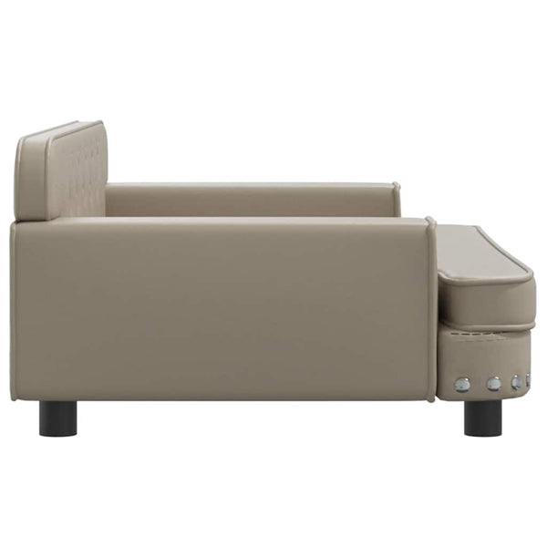 Kindersofa Cappuccino Kunstleder 90 cm
