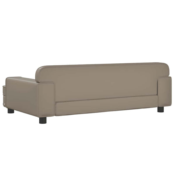 Kindersofa Cappuccino Kunstleder 90 cm