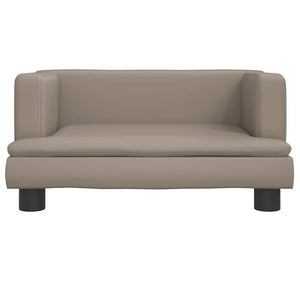 Kindersofa Cappuccino-Braun Kunstleder 60 cm