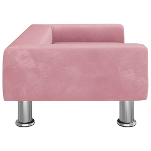 Rosa Kindersofa Samt, 70 cm