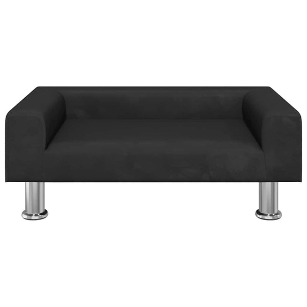 Schwarzes Kindersofa Samt 70x45x26,5 cm