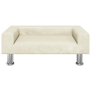 Kindersofa Creme Samt 70x45x26,5 cm