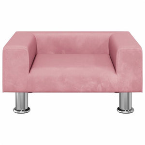 Kindersofa Rosa Samt 50x40x26,5 cm