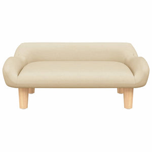 Creme Kindersofa Stoff 70x40x24 cm