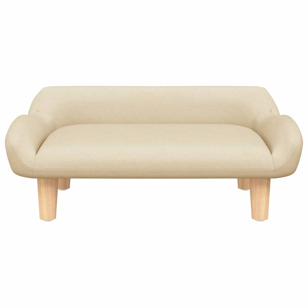 Creme Kindersofa Stoff 70x40x24 cm