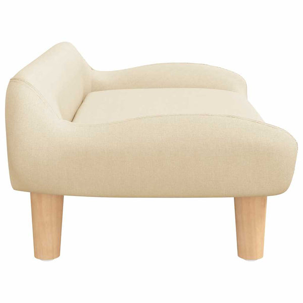 Creme Kindersofa Stoff 70x40x24 cm
