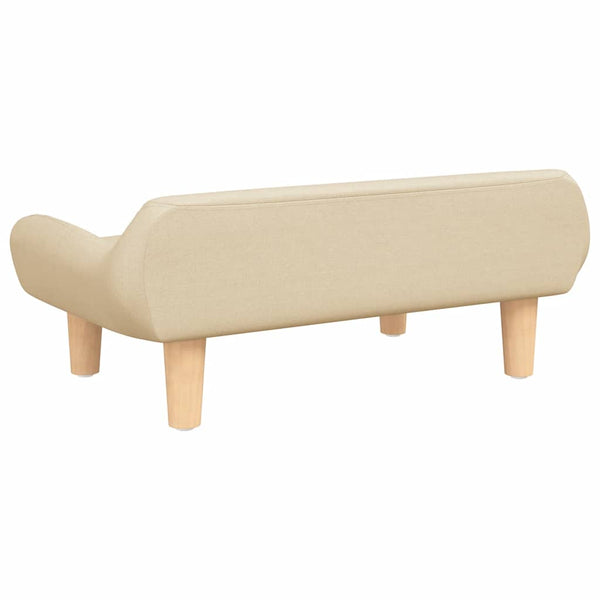 Creme Kindersofa Stoff 70x40x24 cm