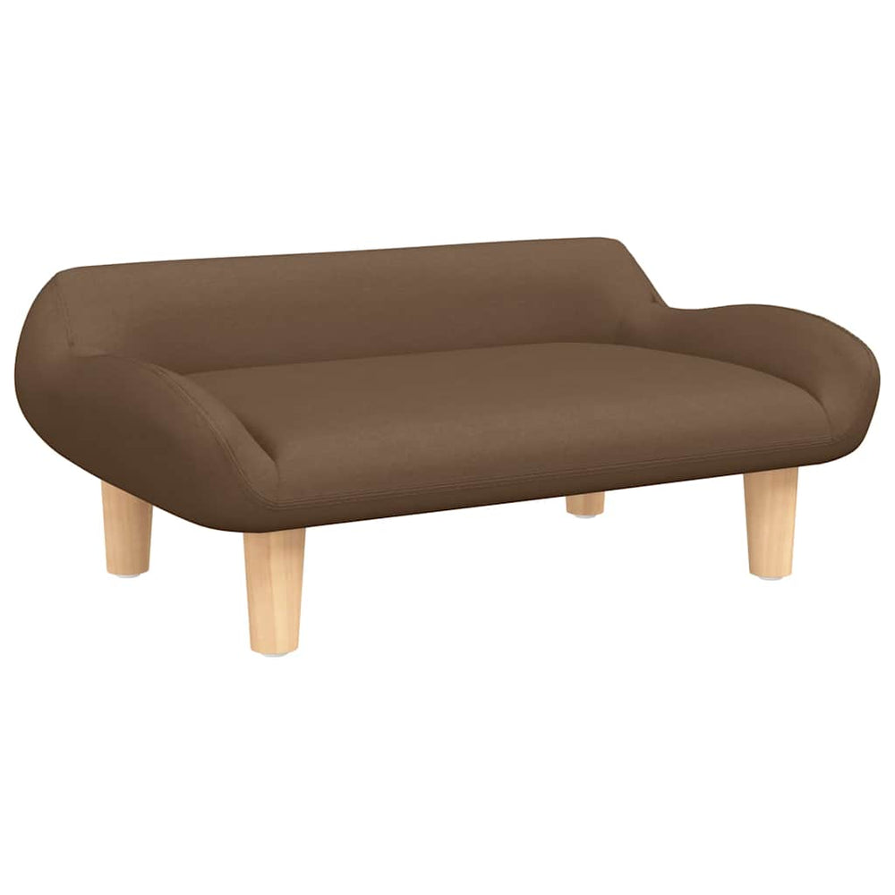 Kindersofa Braun Stoff 70x40x24cm