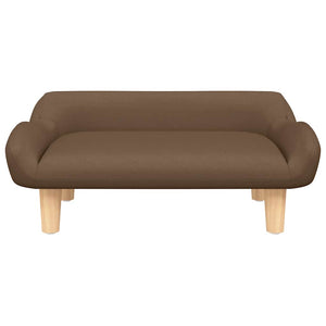 Kindersofa Braun Stoff 70x40x24cm