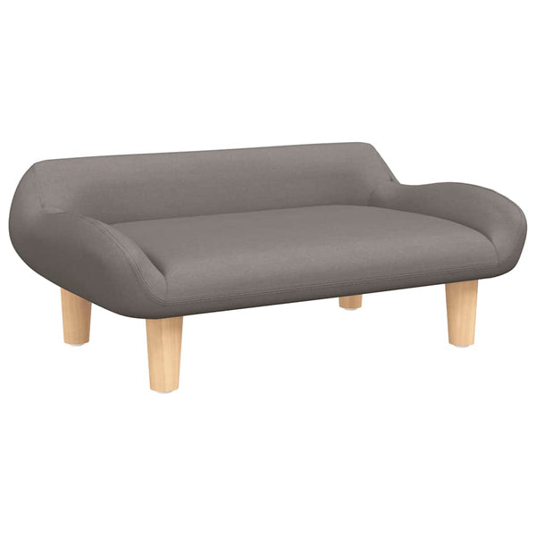 Kindersofa Taupe Stoff 70x40x24 cm