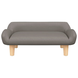 Kindersofa Taupe Stoff 70x40x24 cm