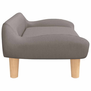 Kindersofa Taupe Stoff 70x40x24 cm