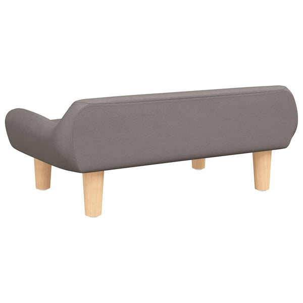 Kindersofa Taupe Stoff 70x40x24 cm