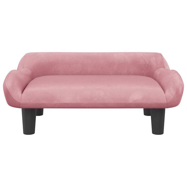 Kindersofa Rosa Samt 70x40x24 cm