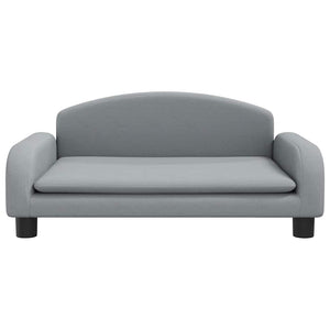 vidaXL Canapé pour enfants Gris clair 70x45x30 cm Tissu