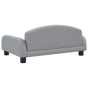 vidaXL Canapé pour enfants Gris clair 70x45x30 cm Tissu