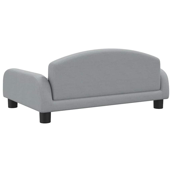 vidaXL Canapé pour enfants Gris clair 70x45x30 cm Tissu