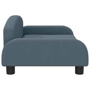 Dunkelgraues Kindersofa Stoff 70x45x30 cm