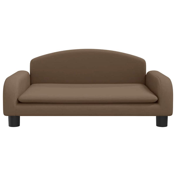 Kindersofa Braun Stoff 70x45x30 cm