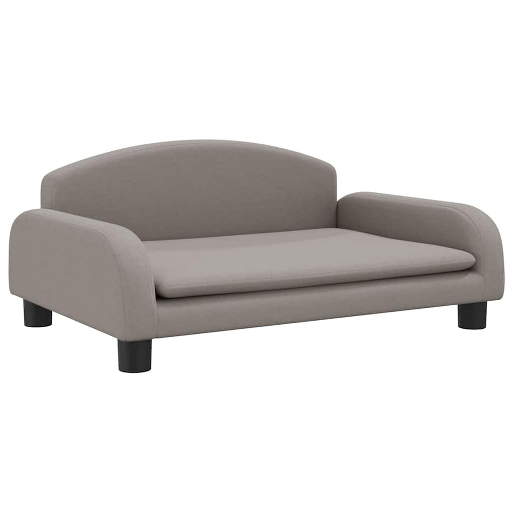 Kindersofa Taupe Stoff 70x45x30 cm