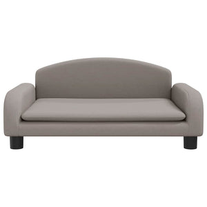 Kindersofa Taupe Stoff 70x45x30 cm