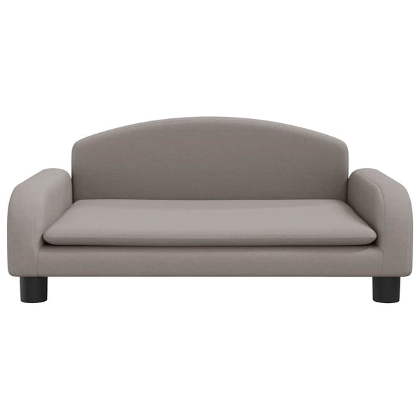 Kindersofa Taupe Stoff 70x45x30 cm