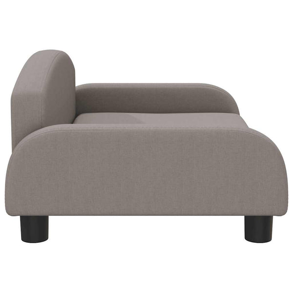 Kindersofa Taupe Stoff 70x45x30 cm