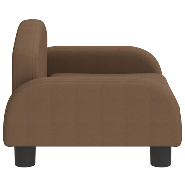 Kinder Sofa Braun Stoff 50x40x30 cm