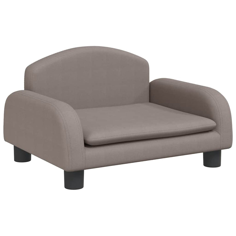 Kindersofa Taupe Stoff 50x40x30 cm