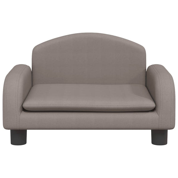 Kindersofa Taupe Stoff 50x40x30 cm