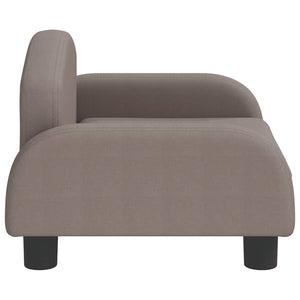 Kindersofa Taupe Stoff 50x40x30 cm