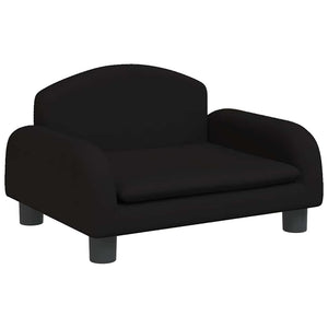 Schwarzes Kindersofa, Stoff, 50x40x30 cm