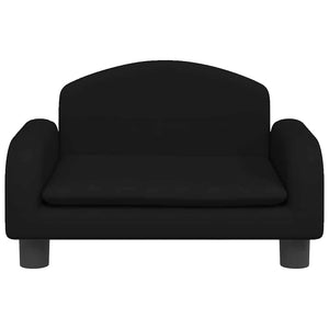Schwarzes Kindersofa, Stoff, 50x40x30 cm