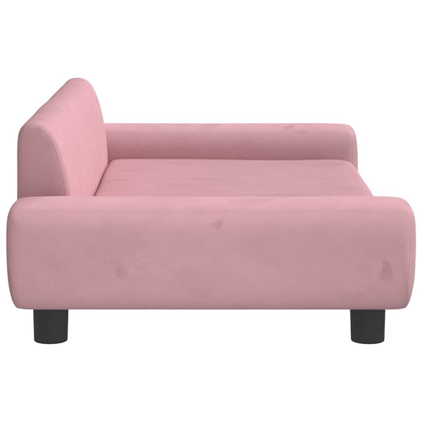 Kindersofa Rosa Samt 100 cm