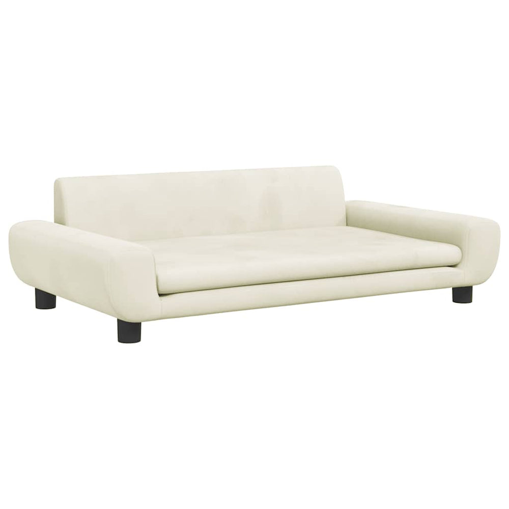 Kinder Sofa Creme Samt 100cm